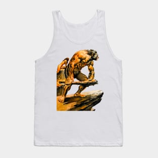 Caveman Prehistoric Man Retro Vintage Old Comics Cover Nightmare 1971 Tank Top